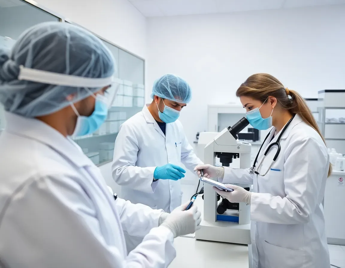 DHA certified laboratory team