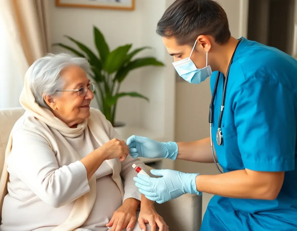Family-friendly blood collection for kids and elderly patients